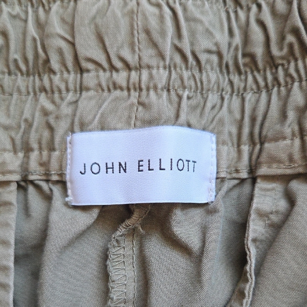 John Elliott Olive Green Cargo Pants - Picture 2 of 3